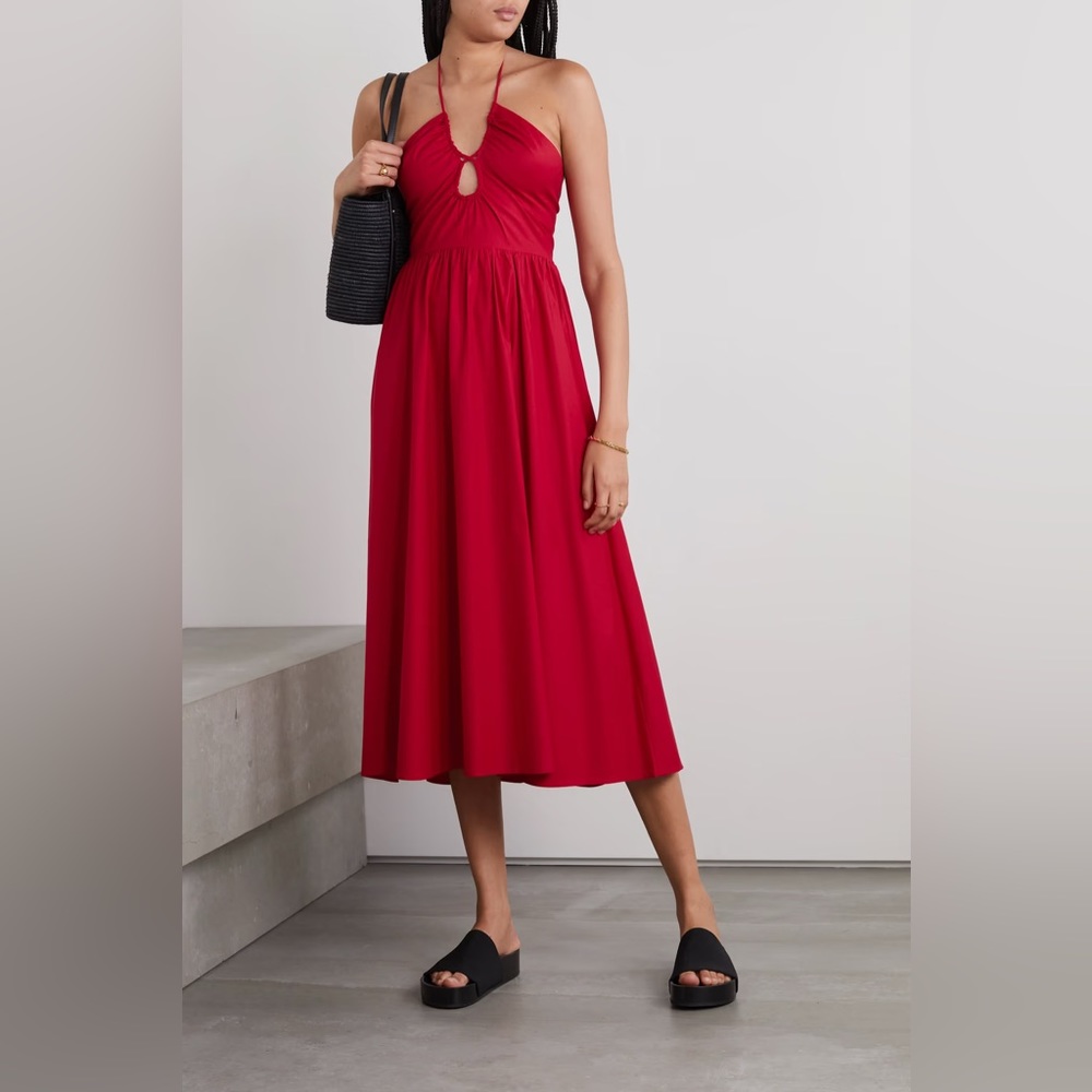 Reformation Stassie in Cherry Red